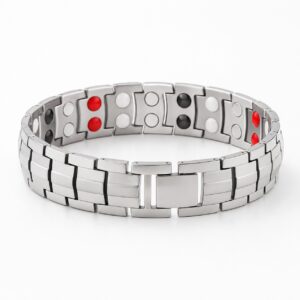 Pulsera Magnética Pro Silver – Acero premium