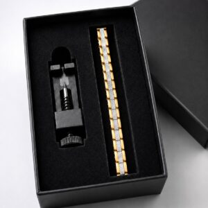 Pulsera Uyizhao de Germanio – Acero Bicolor Premium